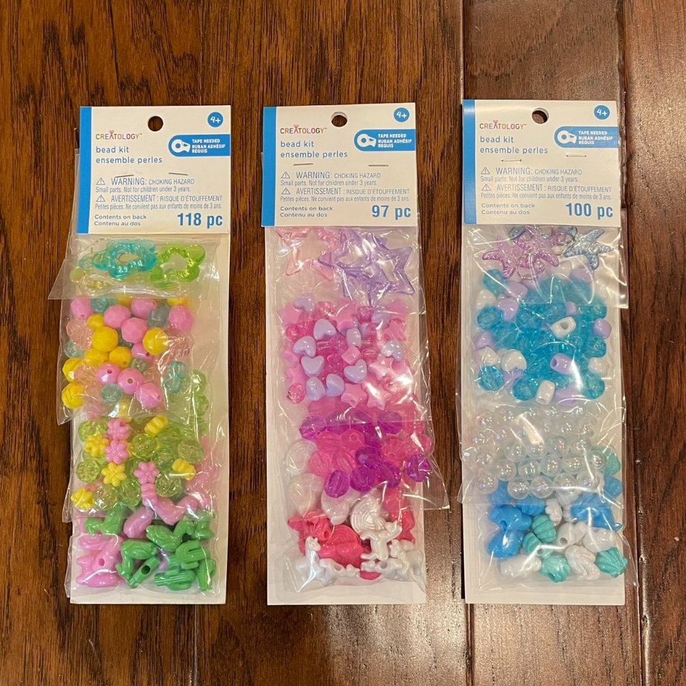 NEW 3-Pack Bracelet Bead Kits by Creatology